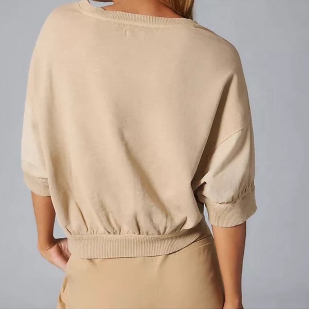 Anthropologie Pilcro Cropped Sweatshirt Top Batwing - Picture 4 of 6
